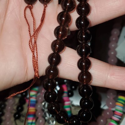 Natural Smokey Quartz Beads Round Full Strand 4mm 6mm - Etsy