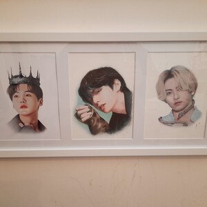 BTS V Colored Pencil Drawing : PRINT From Original Fanart - Etsy