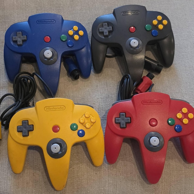 任天堂純正N64コントローラー - お好きな色をお選びください！送料無料