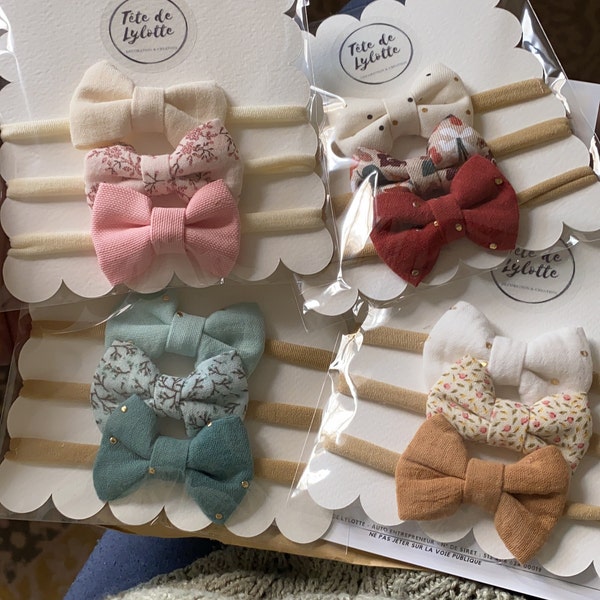 24 Pièces Bandeaux Bébé Fille Avec Nœuds - Bandeaux Élastiques Doux Et Accessoires Cheveux Pour Nouveau-né