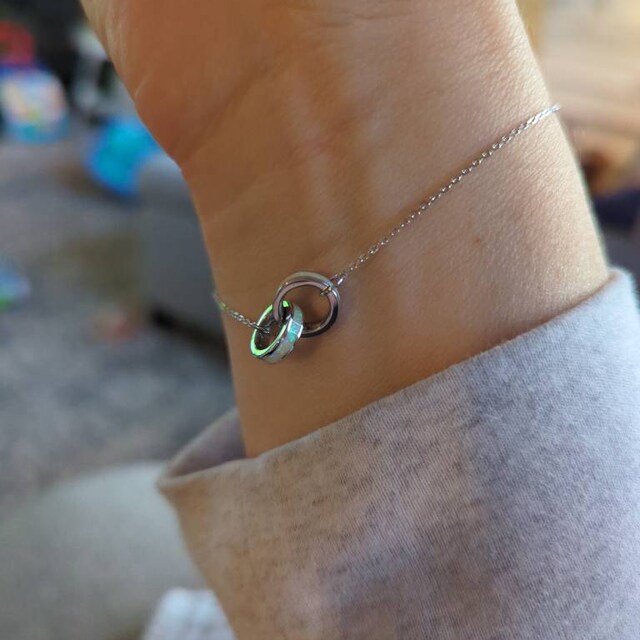 Interlocking Opal Bracelet by Caitlyn Minimalist • Dainty