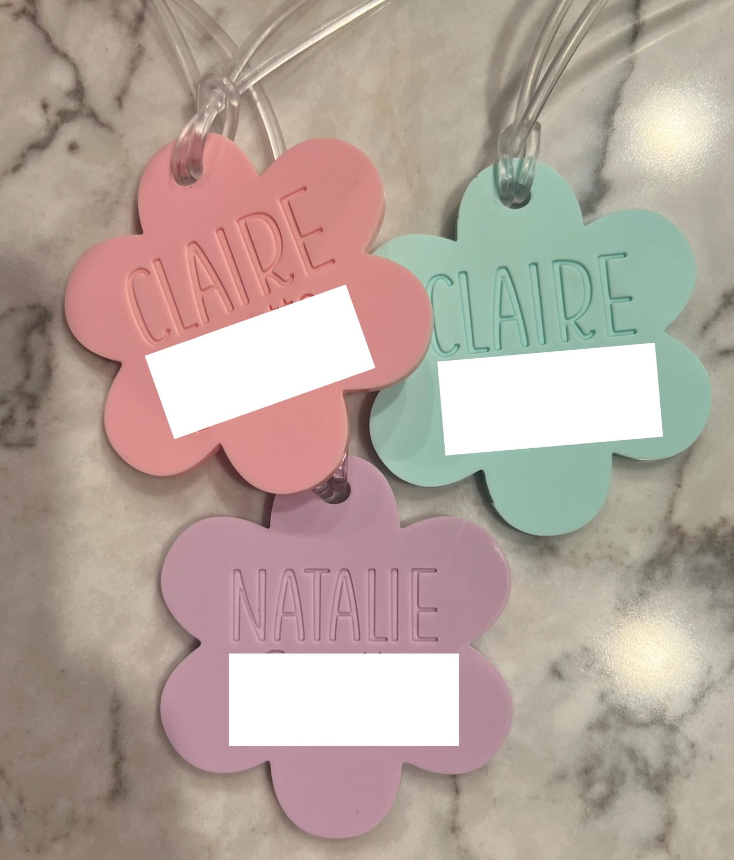 PersonalizedDaisy Backpack Tags, Luggage Tag, Bag Tags, Name Tag for Backpacks, Personalized ID Tag, Custom Luggage Tag, Travel Accessories