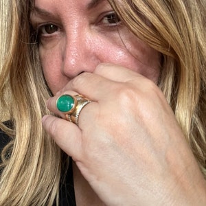 Mood Ring, Gold Mood Ring,  Gold Filled Mood Ring, Handmade Mood Ring, Gold Mood Rings,Handmade Gold Filled Smooth Bezel Mood Ring