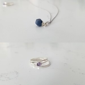 Diamond Splinter Ring / Salt and Pepper Diamond Ring / Raw - Etsy