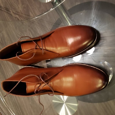 elasticated leather chelsea boots