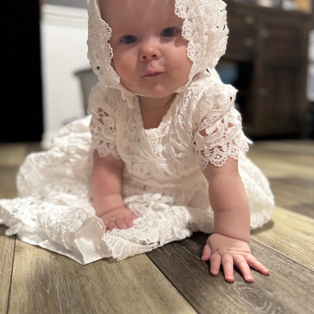 Macys Party Baby Girl Maceys Girls Dresses Baby Girls Lace Dress, Baby  Christening Gown Christening Dress, Girls Baptism Dress Gown, Infant Lace  Blessing Gown Dedication Set Bonnet New Zealand