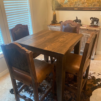 Barnwood Pub Table 42 With 36 X 36 Top - Etsy