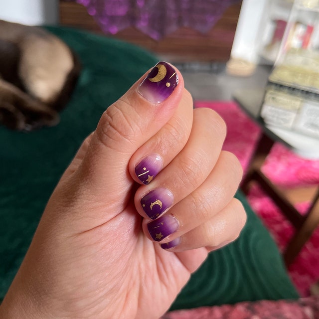 Gel Nail Stickers - Purple Galaxy – miel