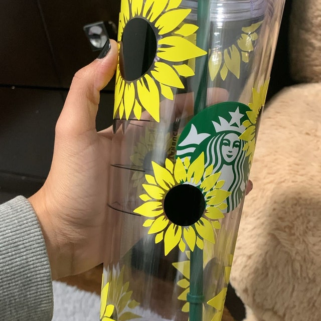 韓国スタバ★SS Sunflower Troy Tumbler 473ml ひまわり 海外スタバ ひまわり アート トロイ SSタンブラー｜Yahoo!フリマ