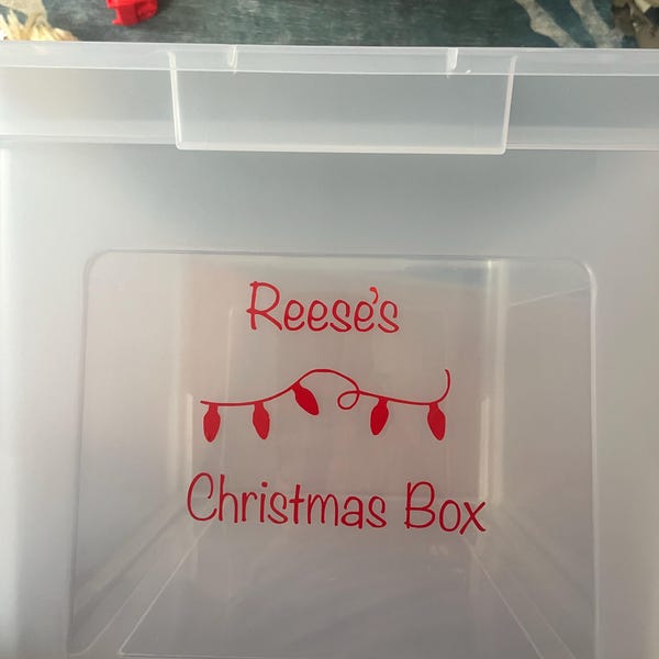 Custom Storage Tub Labels - Picture Decals for Tubs - Picture Labels ...