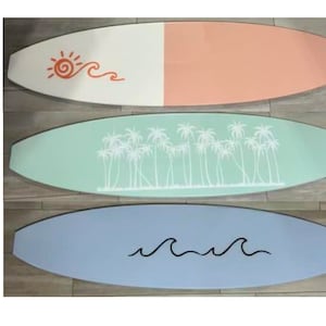 40 Tablas De Surf De Madera Sin Pintar Para Manualidades - DIY, Decoración Playera, 16.2x4.7cm