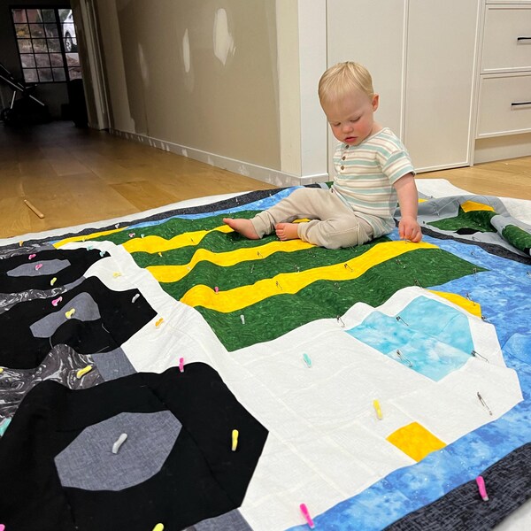 Video Game Themed Quilt Pattern, 3 Sizes: 56x56, 42x42, and 28x28 ...