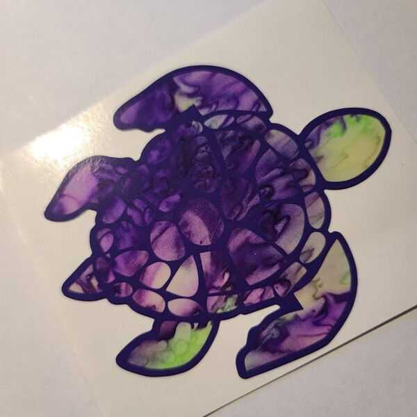 Lilly Inspired Sea Turtle Decal | Yeti Decal | Lilly Car Decal | Rtic ...
