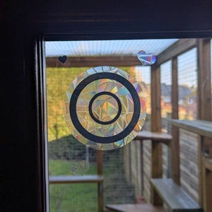 GORGECRAFT Sunflower Window Decal - Rainbow Prism Film With 'Always Bring Your Own Sunshine' Quote