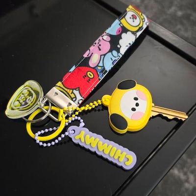 Retro Smiley Faces Key Fobs, Keychain Wristlet, Key Fobs, Fun Key Fobs ...