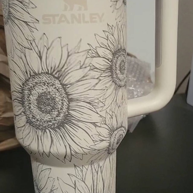 stanley cup sunflower engraving｜TikTok Search