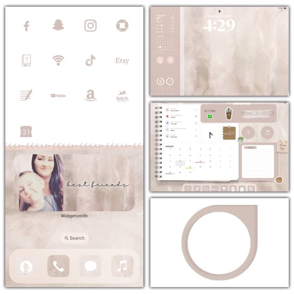 Uncommon Ios Themes Neutral Ios Theme Pack for iPad & iPhone | 3,600 Biege iPhone Icons ...