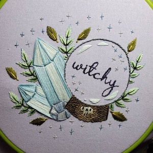 PDF PATTERN | Witchy Crystals, Spooky Decor, Halloween