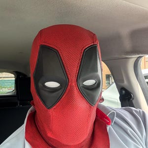 デッドプール3風コスチュームコスプレマスク（スクリーン印刷生地