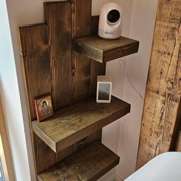 3 Piece Wooden Shelf Set