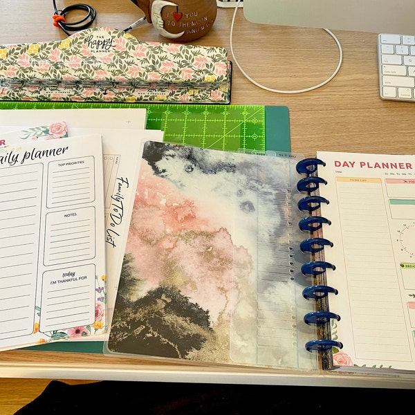 Daily Hourly Happy Planner Template, Printable Inserts for Happy ...
