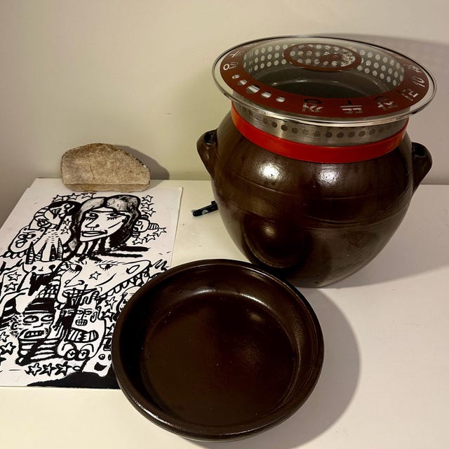 Lot De 13 Pots Onggi En Faïence Pour Kimchi Et Fermentation - Poterie Coréenne Brune, Neuf
