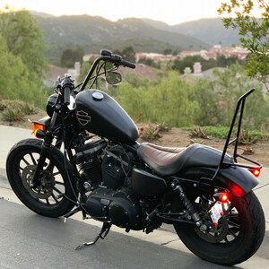 Pointed Traveler Handmade Sissy Bar fits Harley Sportsters 1985