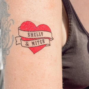 Heart Temporary Tattoos Sailor Jerry Retro Tattoos Old - Etsy Heart Temporary Tattoos Sailor Jerry Retro Tattoos Old - Etsy