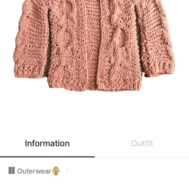 Chunky Cardigan Knitting Pattern by ESNQ Knit | Cable Knit