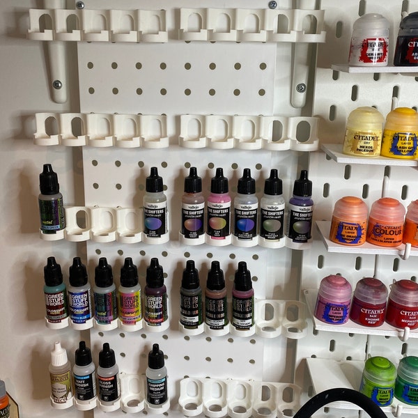 Hobby Storage - Dropper Bottle Acrylic Paint Racks Holders for Peg ...