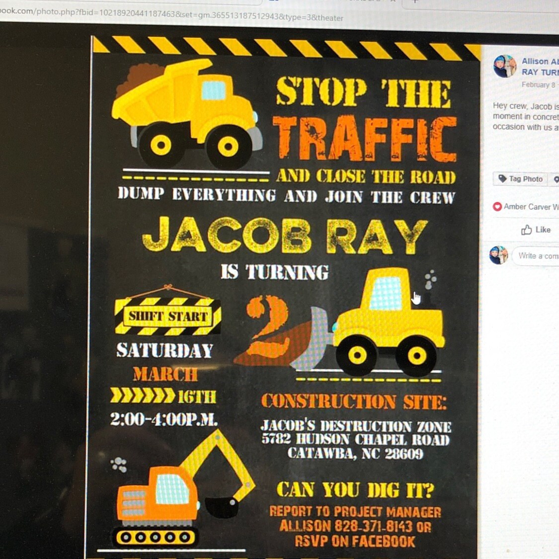 Free Construction Birthday Party Invitations Kendra John