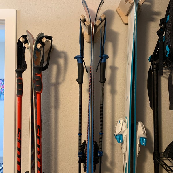 Veritcal Single Ski Wall Rack - Etsy