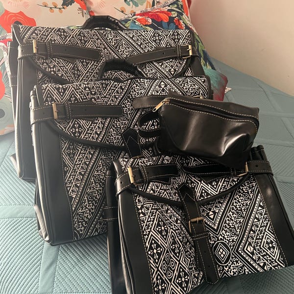 Got It Secured Black Studded Handbag