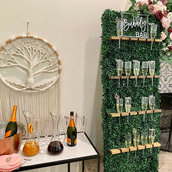 Bubbly Bar Table Sign || Clear Acrylic Wedding Sign Champagne Bar ...