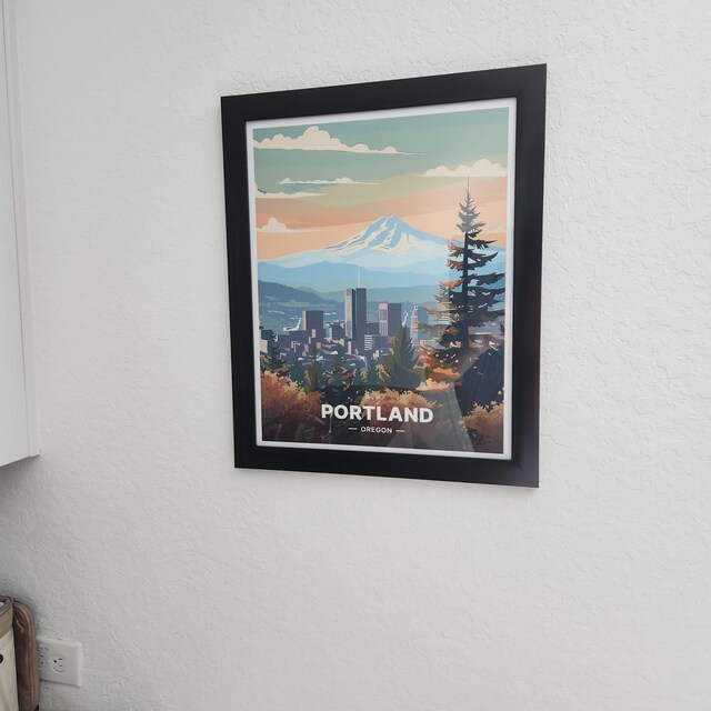 YoupO Stampa artistica da parete su tela con skyline di ponte, pittura decorativa per soggiorno, decorazione