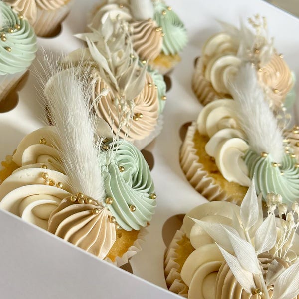 Braided Hearts & Flowers Cake Topper - 7.5