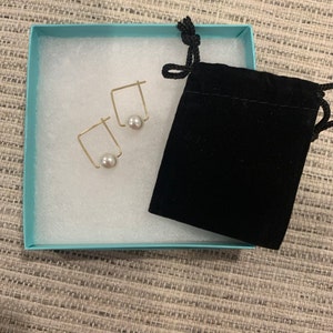 Pearl Hoop Earrings, 14k Gold Filled Hoop,gift Under 30, Gold Earrings ...
