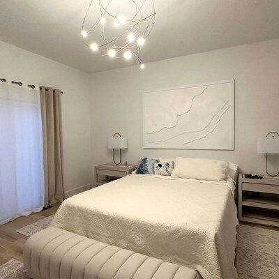 Image showcasing Oversized Minimalist Painting on Canvas Xxl Wall Art Boho - Etsy
