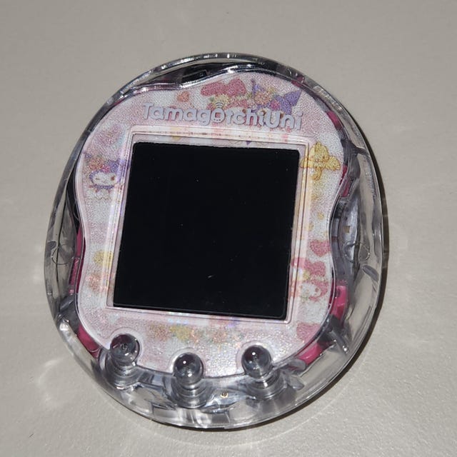 たまごっち ユニ カスタムボタン - 3個 / 透明 / グリッター / 暗闇で