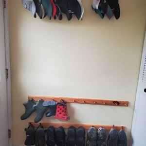 Wall Mounted Shoe Rack/storage Unit bare Birch Plywood 