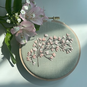 Orange Lily Embroidery Pattern (PDF) – Jessica Long Embroidery