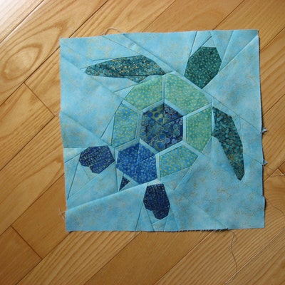 Turtle 2.0 Foundation Paper Piecing Pattern Swimming Hawaii Tropical ...