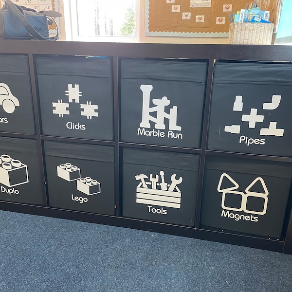 Toy Storage Decals | Toy Box Labels | Self-adhesive Personalised Decals ...