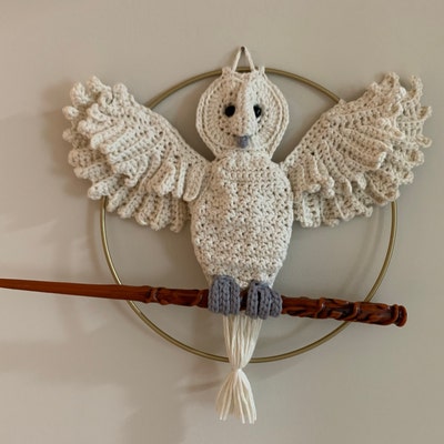 Barn Owl Wall Hanging Crochet Pattern PDF File - Etsy