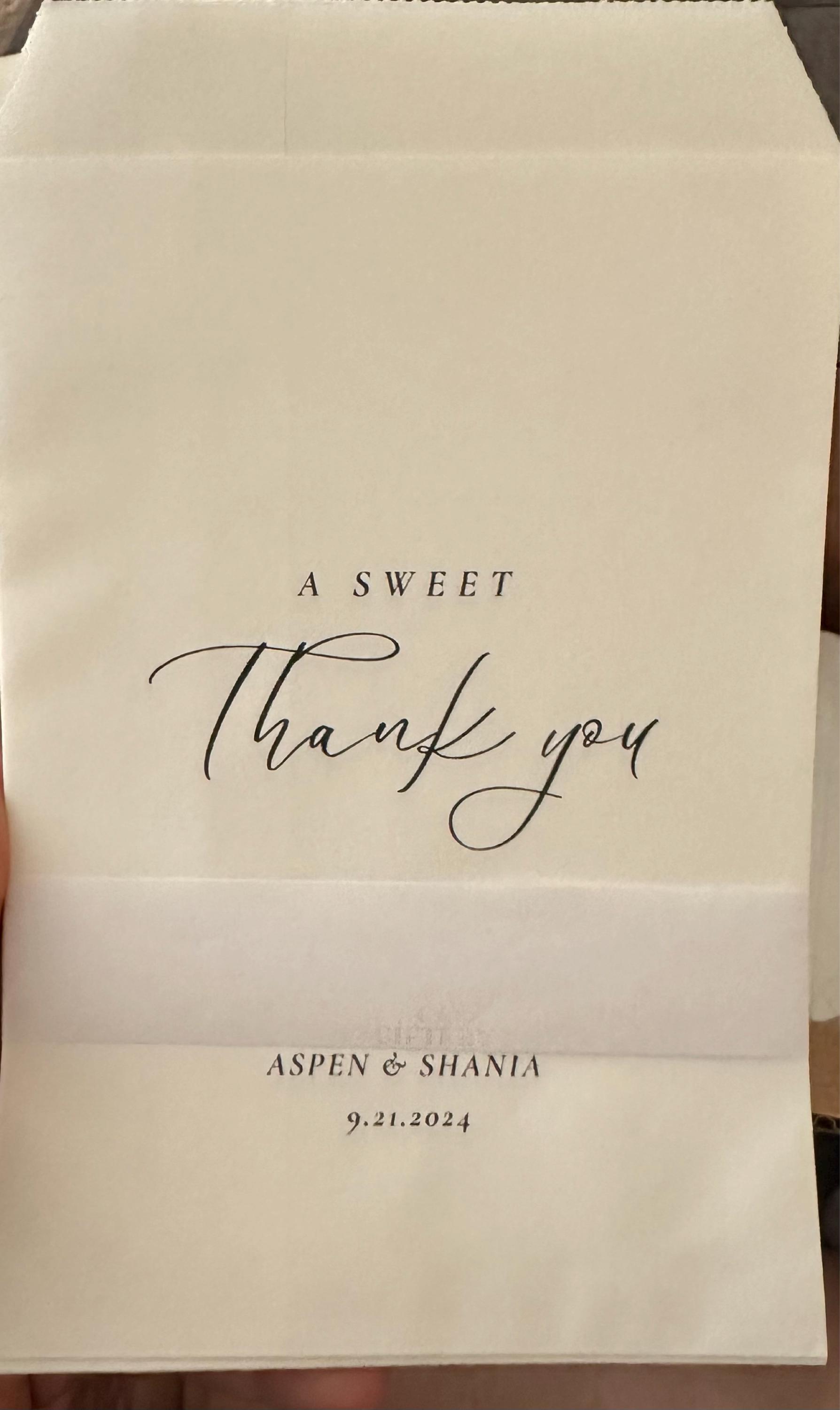 25 Eine süße Dankeschön-Geschenktüte || Hochzeitsgeschenktüte, Donuttüten, Keksgeschenktüte, Love is Sweet Bag, Brautparty-Geschenktüte