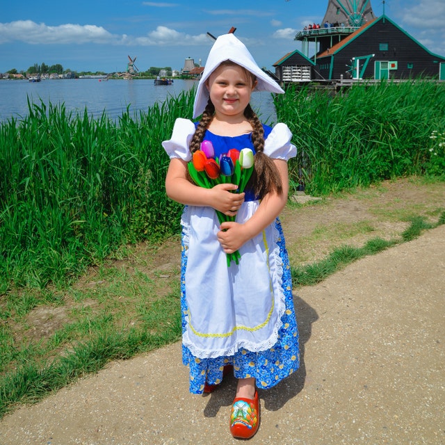 Girls Netherlands, Holland, National, Traditional Costume Dress