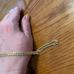 Collana catena corda Italia 24 pollici alta moda placcata oro