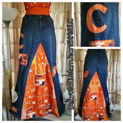NCAA Clemson University Tigers Orange & Purple College Logo 100% Cotton ...