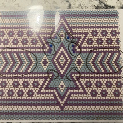 20oz 20ss Aztec 3 Color Rhinestone Template, Rhinestone Tumbler Pattern ...