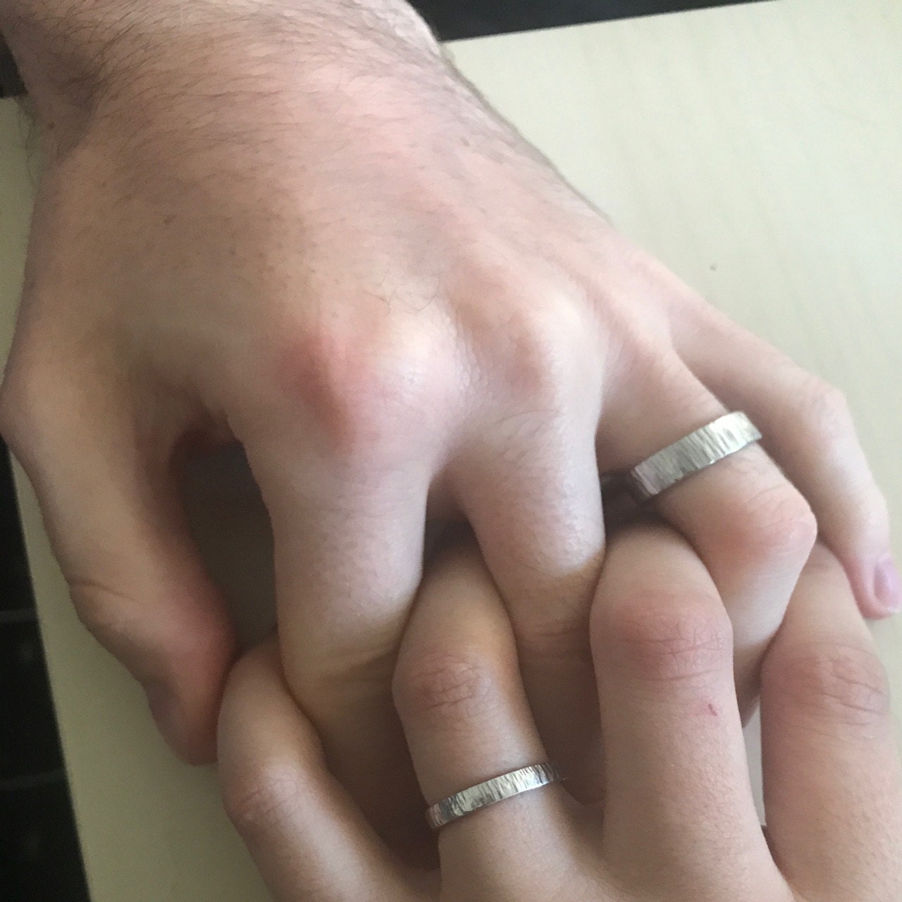 Simple engraved wedding rings engraved bands wedding ring | Etsy